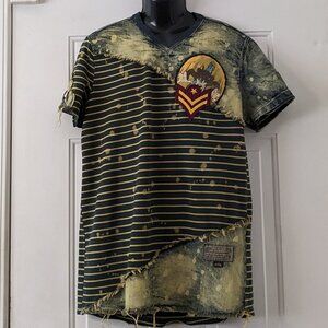 The Heritage by America 1776 Denim Distillery Men’s Shirt Tye Dye XL Cotton